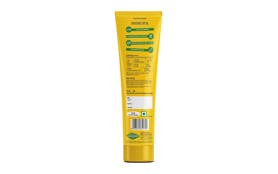 Wingreens Farms Honey Mustard    Pack  130 grams